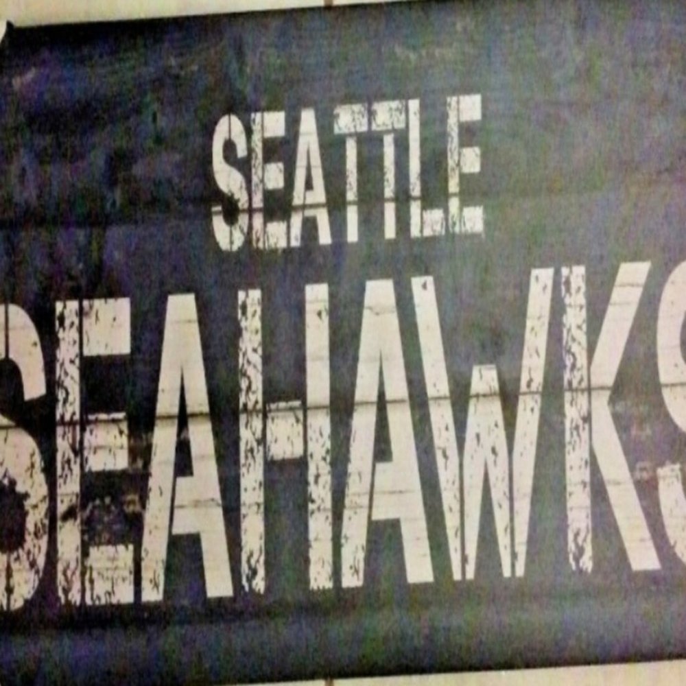 Artissimo NFL Seattle Seahawks Rustic Sign Canvas